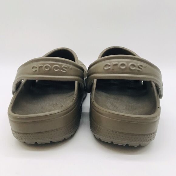 Crocs Classic Brown Clog Men's 6 - Women's 8  Comfort Shoes Slip On Water Sandal - Picture 4 of 10